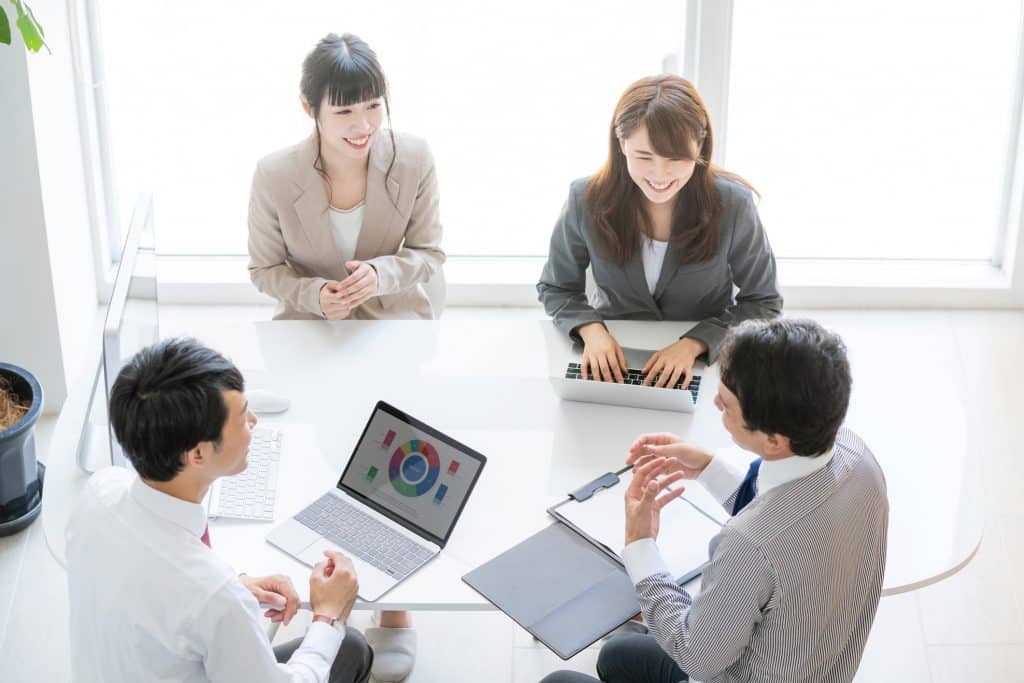 Meeting - jeder Teilnehmer trägt etwas dazu bei